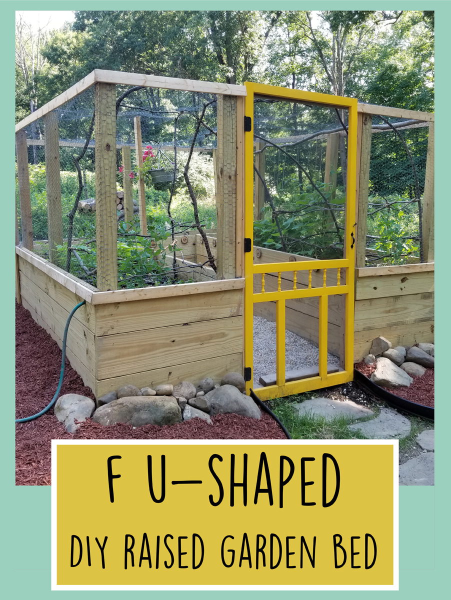 F U Shaped DIY Raised Veggie&nbsp;Garden